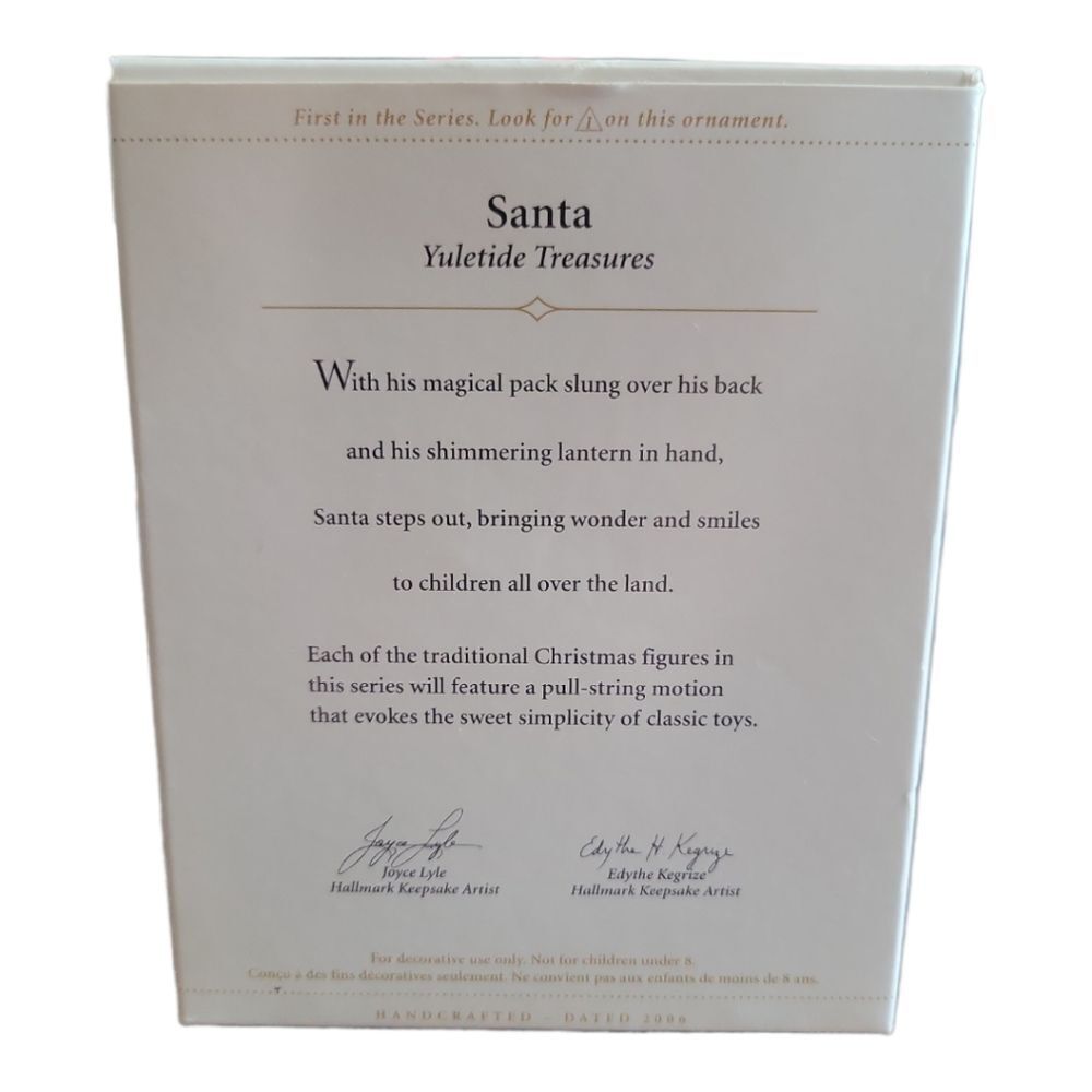 Hallmark Keepsake Santa Yuletide Treasure Ornament+ 2006 - Picture 5 of 5
